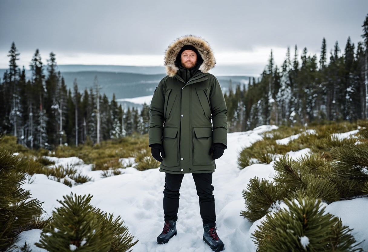 man on the mountain during snowy days.