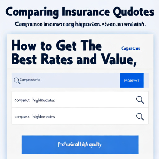 Comparing Insurance Quotes: How to Get the Best Rates and Value