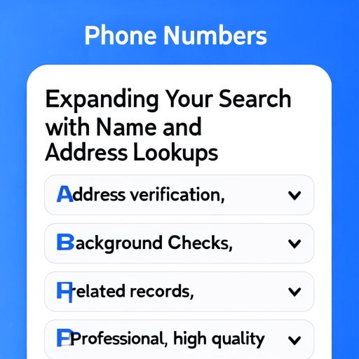 Beyond Phone Numbers: Expanding Your Search with Name