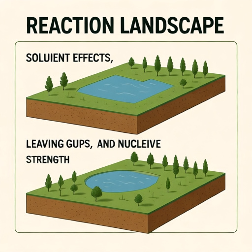 Building the Reaction Landscape: Solvent Effects, Leaving Groups,